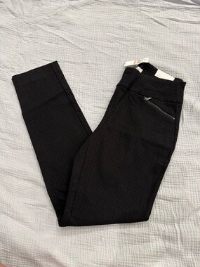 Van Heusen Black Slim Zip-Pocket Men's Pants